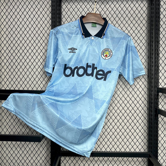 Manchester City Maillot Domicile Retro 90/91